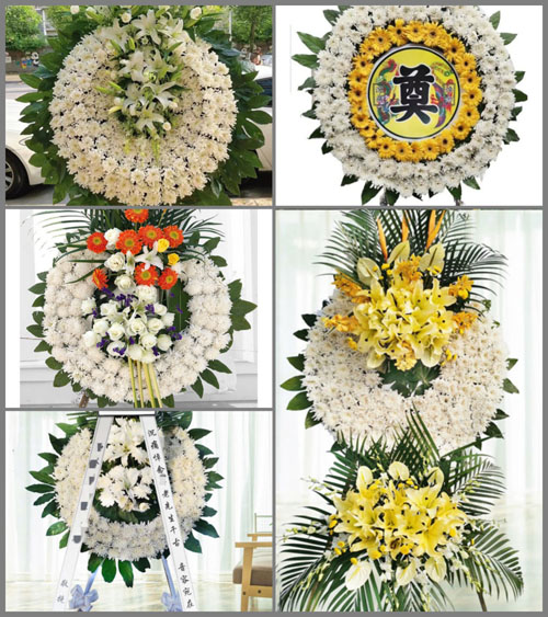 上海嘉定区徐行镇安新村花圈速递