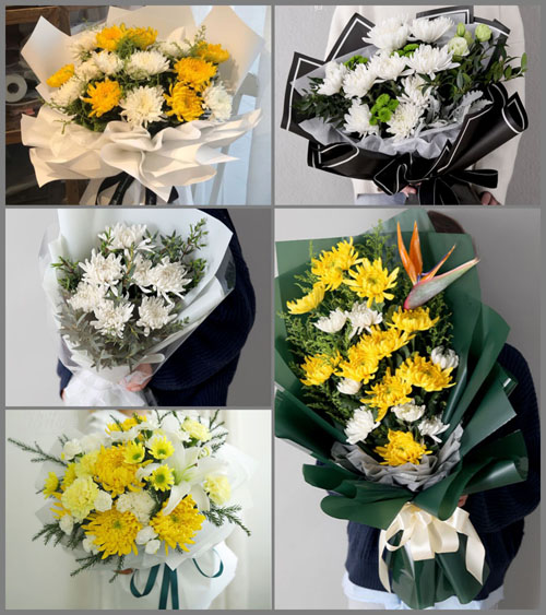 上海嘉定区徐行镇安新村白事花束代送